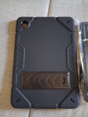 Rugged Black Samsung A8 Tablet Protective Shockproof Case with Kickstand&strap